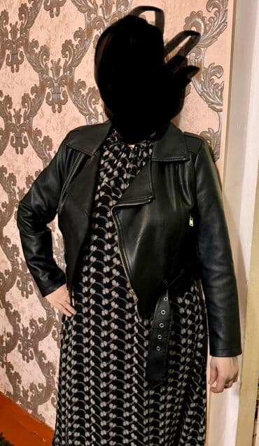 кожаные куртка: Кожаная куртка, Косуха, Экокожа, Укороченная модель, S — 2