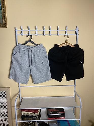 Мужские шорты, M, L, XL, Polo Ralph Lauren, Новый, цвет - Серый, Самовывоз, Платная доставка — 1