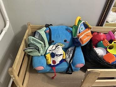 диваны даром: Отдам ДАРОМ! все сразу, самовывоз 1) Кровать детская без матраса 2) — 5