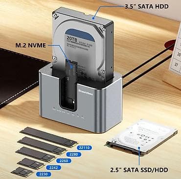 m2 sata: Док-станция Blueendless HD01N для накопителей: универсальный клонер и — 2