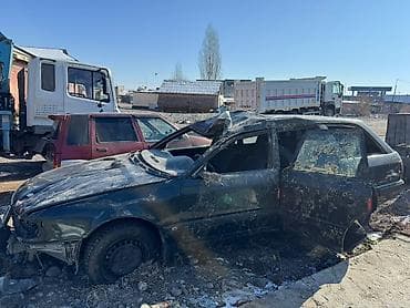 mercedes e500: Audi 100 c4 Avant (универсал), темное зелёный Автомобиль после не — 2