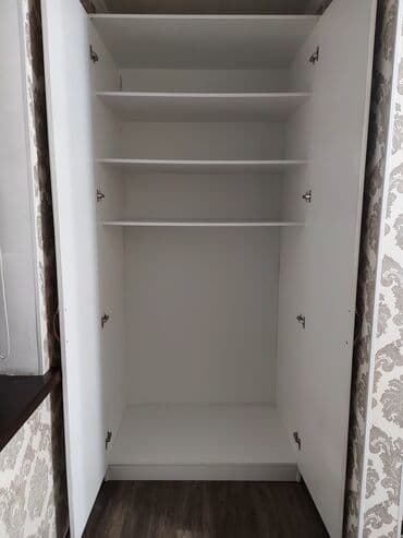 кровать и шкаф: Шкаф для одежды, Прямой — 1