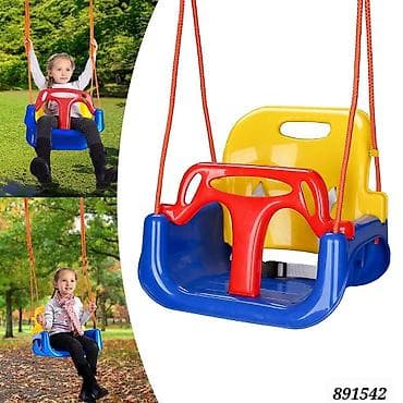 дачная качеля: Детские качели, Подвесные Для дома, Пластик, Новый — 2