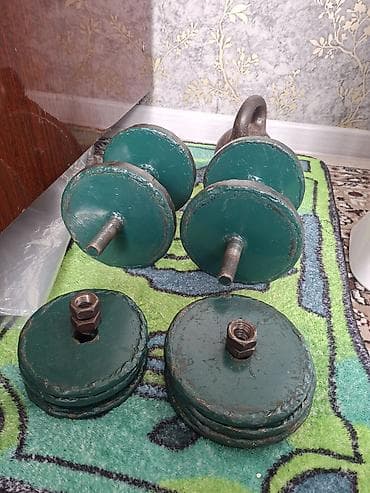 фикс жиксф: Разборные гантели с металлическими блинами - Комплект: пара гантелей — 1