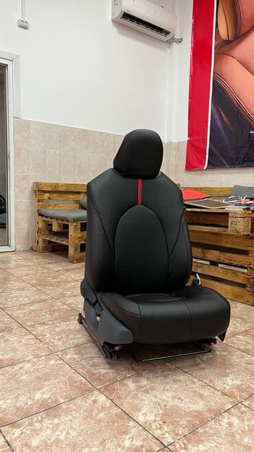 чехол камри 30: Чехлы Кожаные, цвет - Серый, Toyota — 3