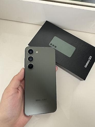 Samsung Galaxy S23, Б/у, 256 ГБ, цвет - Зеленый, 2 SIM