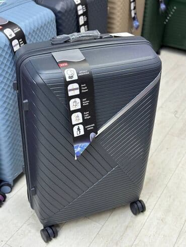 чемодан дорожный бу: Чемодан, Новый, Материал: Полиэстер, Средний (40 - 70 л), Без колес, Водонепроницаемость, Вращающиеся колеса на 360° — 5