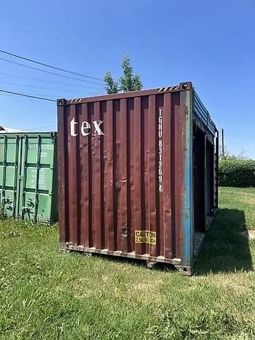 контейнер готовый дом: Морской контейнер 20 футов (примерно 6,06 × 2,44 × 2,59 м) — 1