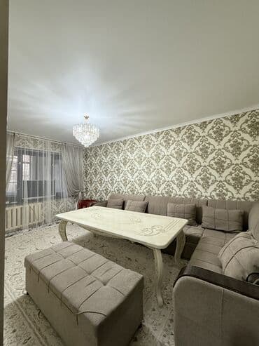 квартира на ночь город ош: 3 комнаты, 80 м², 106 серия улучшенная, 1 этаж, Косметический ремонт — 2