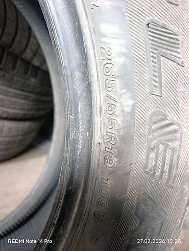 Шины: Шины 265 / 55 / R 19, Лето, Б/у, Комплект, Легковые, Япония, Bridgestone — 7