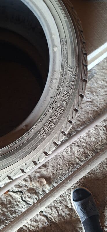 шины и диск: Шины 245 / 45 / R 18, Зима, Б/у, Пара, Легковые, Япония, Yokohama — 3