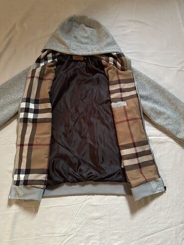 одежды для новорожденных: Мужская толстовка, M, Burberry, Новый, цвет - Серый, Платная доставка, Самовывоз — 4