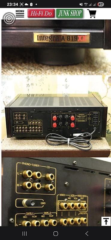 Усилители звука: Onkyo Integra A-819XX — интегрированный стереоусилитель высокого — 3