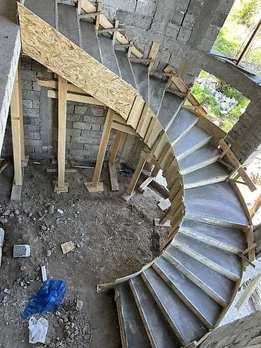 калисо бетон: Бетонная лестница Для дома, Форма лестницы: Винтовая — 5