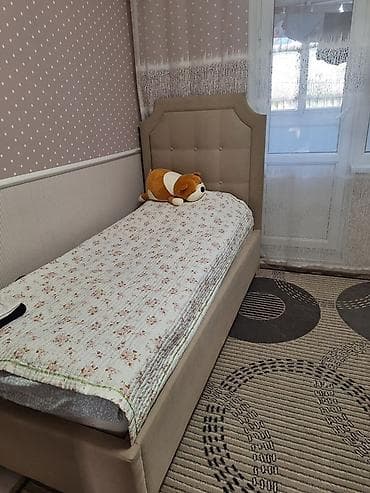 Односпальная кровать, С мягким изголовьем, длина - 200 см
