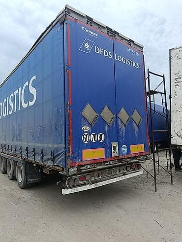 Прицеп, Krone, Шторный, от 12 т, Б/у at lalafo.kg Прицеп, Krone, Шторный, от 12 т, Б/у