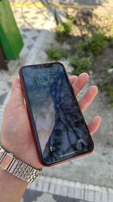 iphone red 7: IPhone Xr, Б/у, 64 ГБ, Красный, Чехол, 100 % — 2