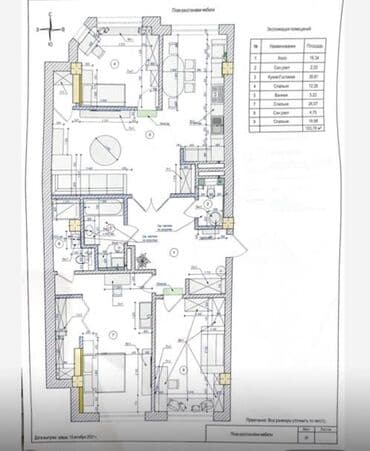 купить квартиру под самоотделку в бишкеке: 4 комнаты, 123 м², Индивидуалка — 6