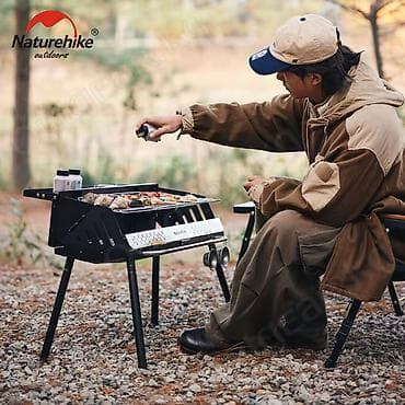 naturehike: 🟠 Гриль Naturehike Vertical BBQ Grill with storage bag Black 🟠 ⠀ — 8