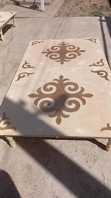 кыргызские: Улуттук кыргыз үстөлү, Бүктөө, Жыгач, түсү - Саргыч боз — 4