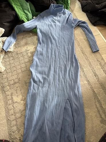 Плащи: Повседневное платье, Осень-весна, Длинная модель, Трикотаж, Лапша, S — 2