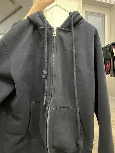 зип худи заказать: Толстовка на молнии с капюшоном, темно‑синяя/черная. - Классическая — 1