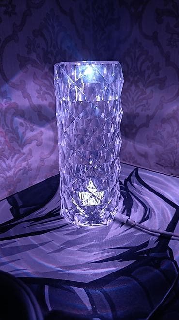 лампочки с пультом: Кристаллический светильник-ваза с пультом ДУ - Настольный — 3