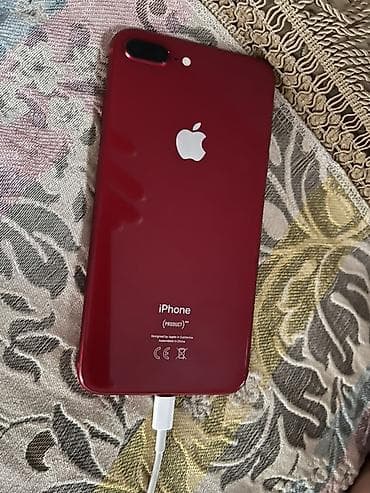 IPhone 8 Plus, Красный, Кабель