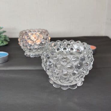 ваза стеклянная прозрачная высокая без узора: Кристалический подсвечник "Bubbles". Прекрасно украсит ваш интерьер и — 3