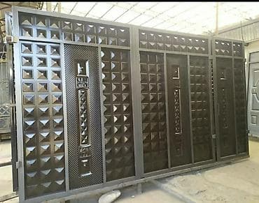 south gate: Варота варота варота навес решотка топчаны оградки дверь и другие — 5