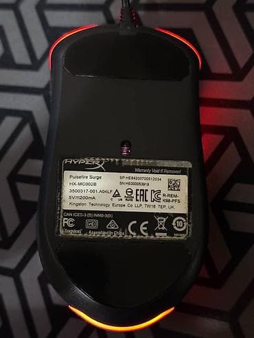 Мониторы: HyperX Pulsefire Surge (проводная) Мышь полностью рабочая, сенсор — 4