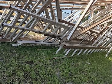 угловой компьютерный стол с надстройкой: 180 квадрат метр стойка ферма профлист окно дверь Металлические фермы — 4