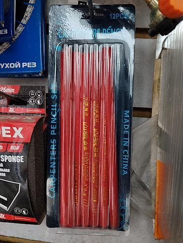 Строительное оборудование: Набор столярных карандашей - Тип: carpenter’s pencil (столярный — 1