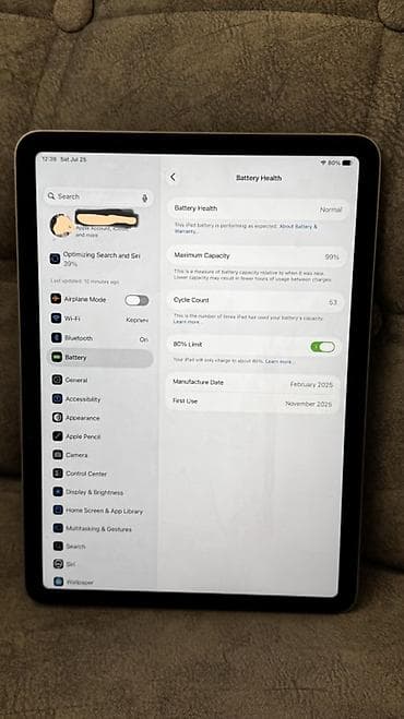 Планшеты: Планшет, Apple, память 128 ГБ, 10" - 11", Wi-Fi, Б/у, Классический цвет - Серебристый — 5