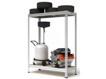 биндеры 250 листов с металлическим корпусом: Стеллаж ТИТАН МС-Т 2000х1550х530!!! (2 яруса, настил фанера) — 1