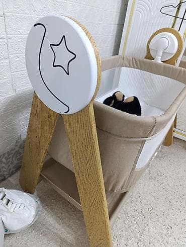 вибро люлька: Люлька, Новый, Качалка, Дерево, цвет - Бежевый, Самовывоз — 4