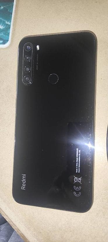 Redmi, Redmi Note 8, Б/у, 64 ГБ, цвет - Черный, 2 SIM