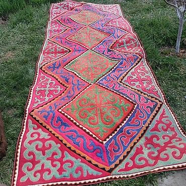 Шырдаки: Ковер Настенный, Шерсть, Сделано в Кыргызстане — 1