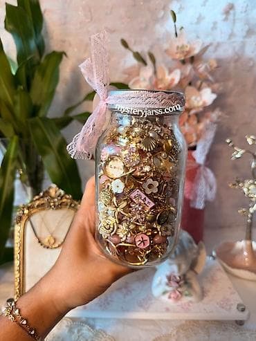 старинные часы: Банка-сюрприз с бижутерией / Mystery Jewelry Jar Декоративная — 2