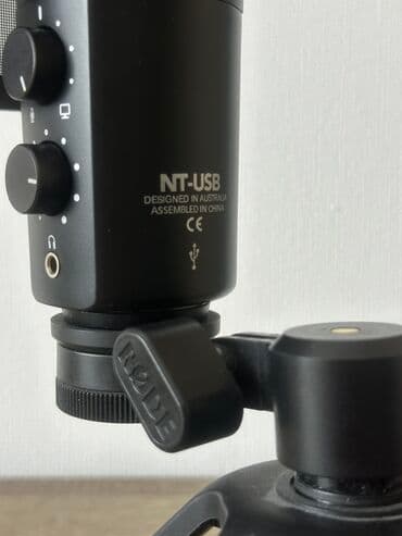 микрофон для компьютера цена: Микрофон RODE NT-USB Настольный, кардиоидный, конденсаторный — 4