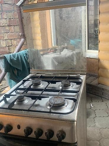 противень: Газовая печь, Indesit, Б/у, Напольная, цвет - Серебристый, Полная оплата — 3