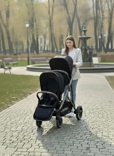 ремни безопасности для коляски: Коляска, цвет - Черный, Б/у — 3