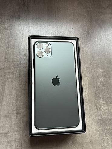 IPhone 11 Pro Max, Б/у, 256 ГБ, Alpine Green, Коробка, 74 % at lalafo.kg IPhone 11 Pro Max, Б/у, 256 ГБ, Alpine Green, Коробка, 74 %