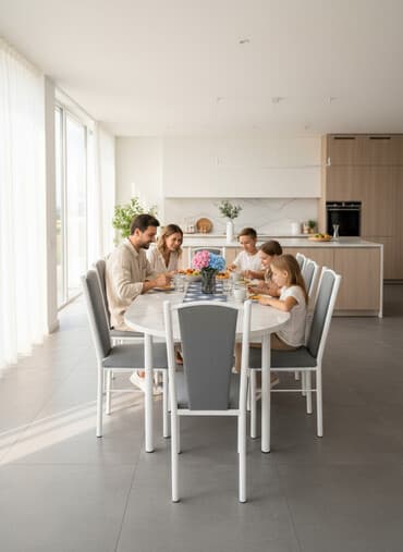 Кухонный стол и стул, Новый, Платная доставка, Самовывоз, Бесплатная доставка, цвет - Белый