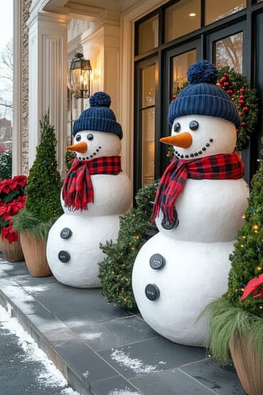 украшение дома: Праздничные декорации для витрин и входных групп: уличные фигуры — 1