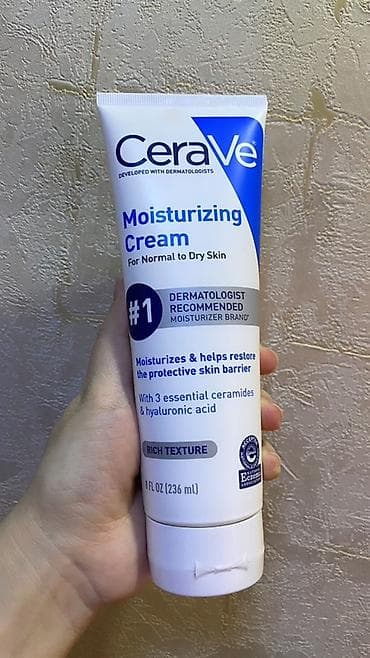 кортам мазь: CeraVe Moisturizing Cream — увлажняющий крем для нормальной и сухой — 1