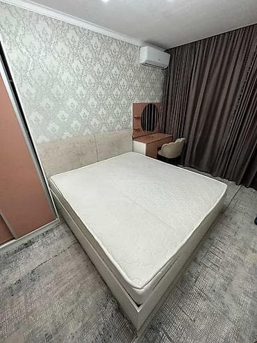 Детская мебель: Спальный гарнитур в современном стиле Состав: - Двуспальная кровать с — 4