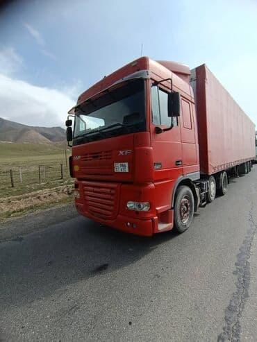купить двухосный прицеп бу: Тягач, DAF, 2000 г., Тентованный — 6