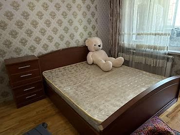 в7 16: Спальный гарнитур: двуспальная кровать + тумба с ящиками + платяной — 1