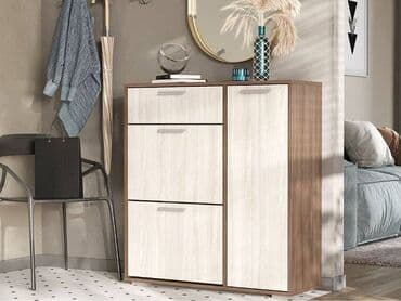 офисные мебели: Артикул: 00026532 Дели обувница №4, Шимо темный, Стендмебель Размер — 3